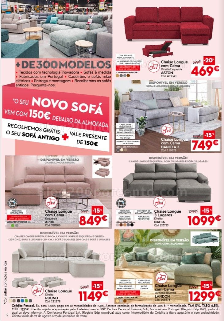 Antevisão Folheto CONFORAMA Regresso a Casa Promoções de 31 agosto a 26 setembro
